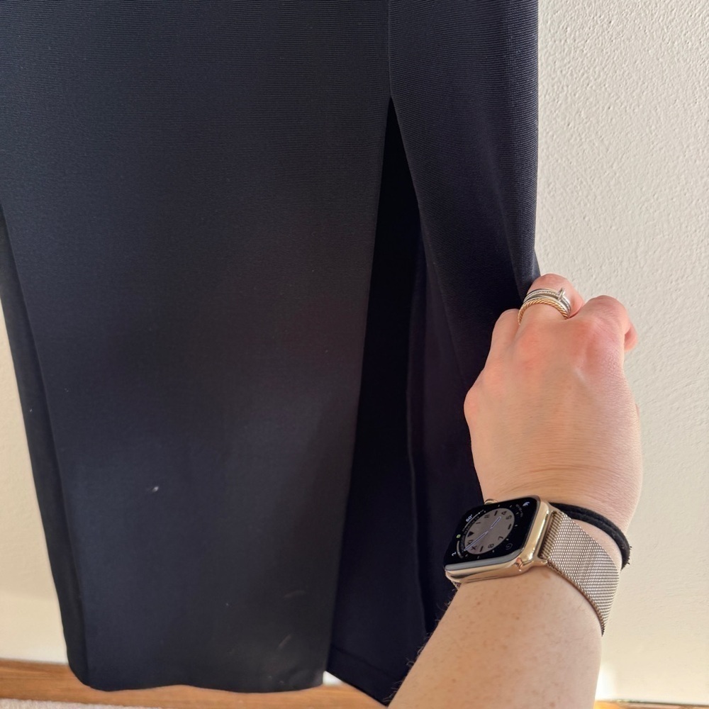 Black vintage dress with mesh cut outs - Picture 15 of 15